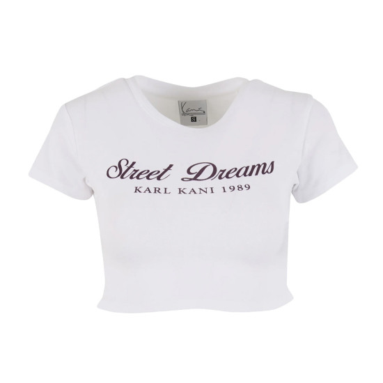 Karl Kani Γυναικεία κοντομάνικη μπλούζα Slogan Cropped T-Shirt